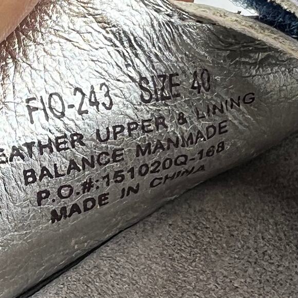 Alegria Sandals Womens 40 US 9.5-10 Fiona 3 Strap Slides Blue Leather FIO 243 - Picture 7 of 8